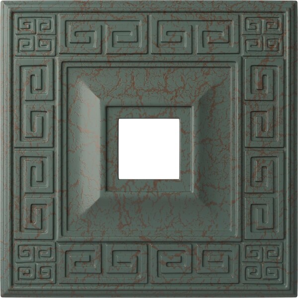 Ekena Millwork Eris Medallion (Canopies up to 9 7/8"), 18"W x 18"H x 3 1/2"ID x 1 1/8"P, Cloud Burst Crackle CM18ERCBC - main
